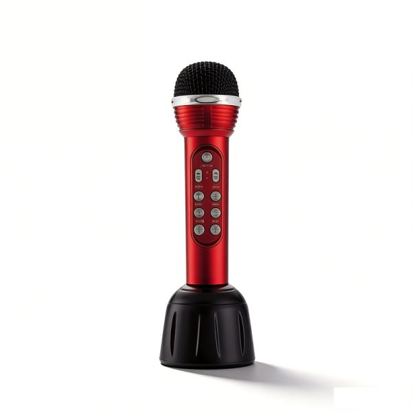 WS-568 Wireless Bluetooth Karaoke Microphone Speaker with Karaoke FM Radio USB/TF Handheld Mic