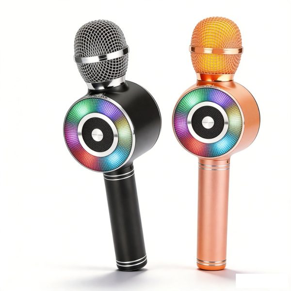 WS-669 Wireless Bluetooth Karaoke Microphone Speaker with Karaoke FM Radio USB/TF Handheld Mic
