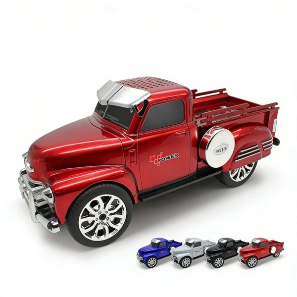 WS-558BT Car Model Bluetooth Speaker with LED Screen FM Radio Retro Design Collectible