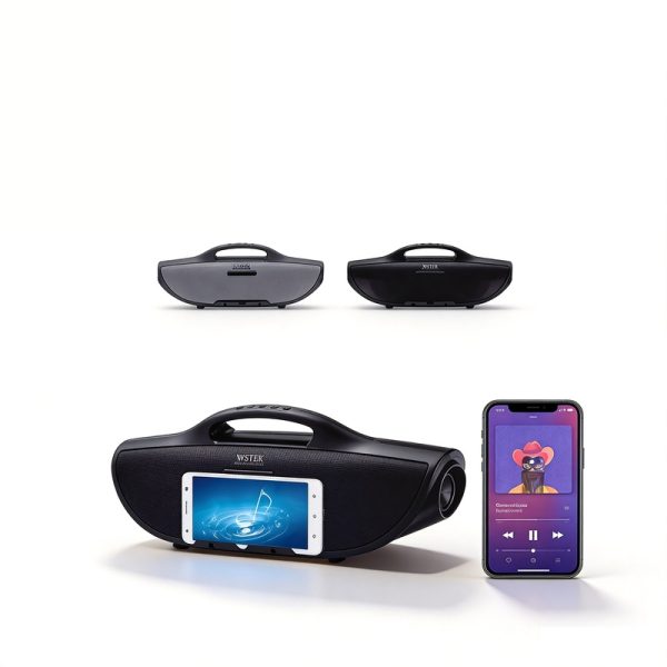 WS-1037 Bluetooth Speaker with Dual Stereo FM Radio USB/TF Wireless Loudspeaker