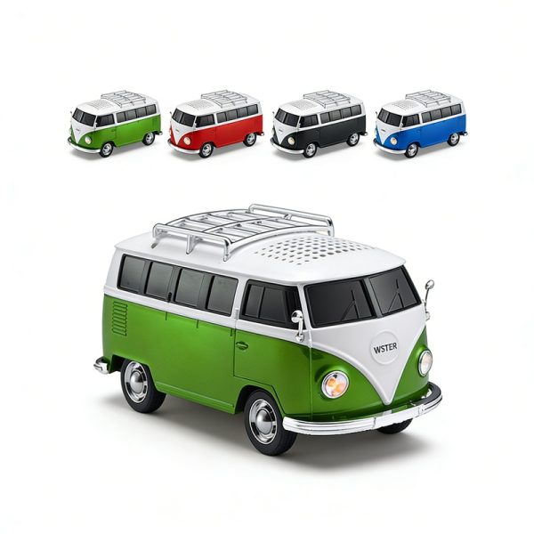 WS-266BT Car Model Bluetooth Speaker with LED Screen FM Radio Retro Design Collectible