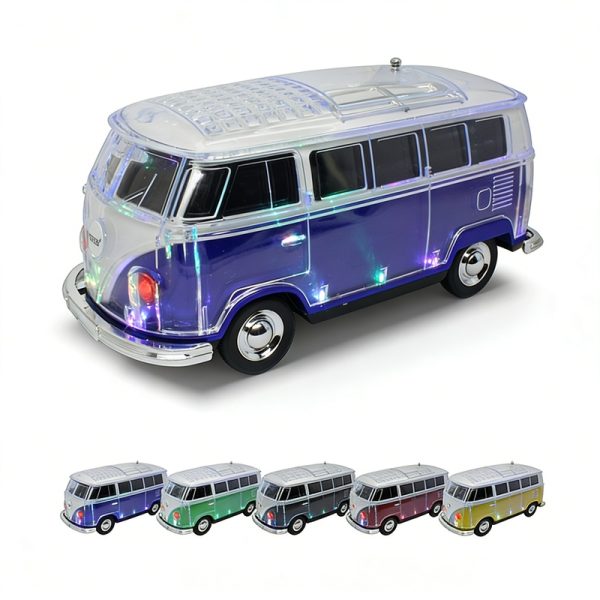 WS-267BT Car Model Bluetooth Speaker with LED Screen FM Radio Retro Design Collectible