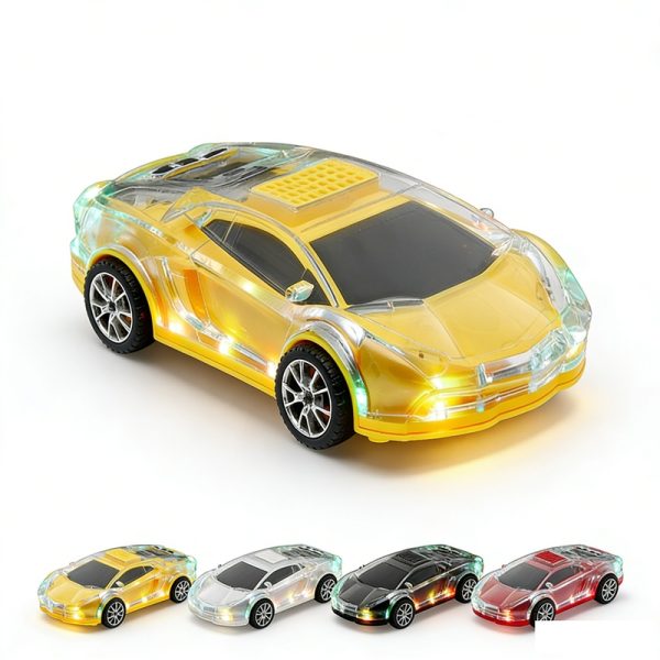 WS-980BT Car Model Bluetooth Speaker with LED Screen FM Radio Retro Design Collectible