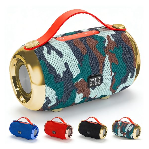 WS-1830 Bluetooth Speaker with Dual Stereo FM Radio USB/TF Wireless Loudspeaker