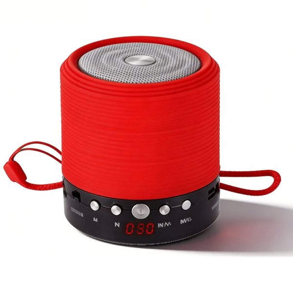 WS-632 Mini Portable Bluetooth Speaker with LED Display FM Radio Compact Size Pocket Speaker