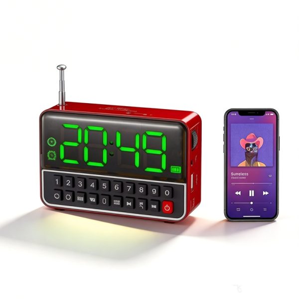 WS-1513BT Bluetooth Speaker with Dual Stereo FM Radio USB/TF Wireless Loudspeaker