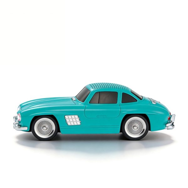 WS-300SL Vintage 1960 Car Model Bluetooth Speaker with LED Screen FM Radio Retro Design Collectible