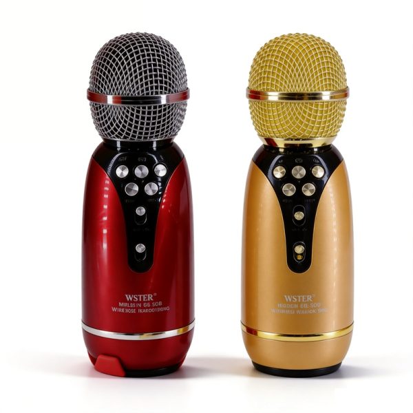 WS-899 Wireless Bluetooth Karaoke Microphone Speaker with FM Radio USB/TF Recording Handheld Mic