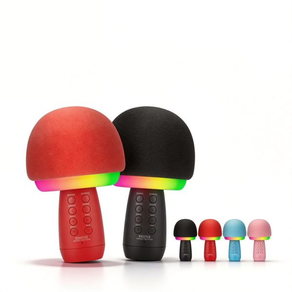 WS-910 Wireless Bluetooth Karaoke Microphone Speaker with FM Radio USB/TF Recording Handheld Mic