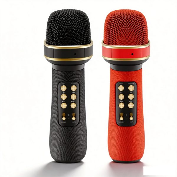 WS-898 Wireless Bluetooth Karaoke Microphone Speaker with FM Radio USB/TF Recording Handheld Mic
