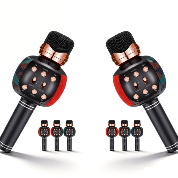 WS-2911 Wireless Bluetooth Karaoke Microphone Speaker with FM Radio USB/TF Recording Handheld Mic