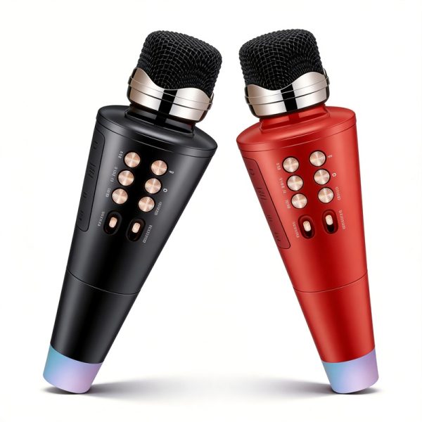 WS-2711 Wireless Bluetooth Karaoke Microphone Speaker with FM Radio USB/TF Recording Handheld Mic