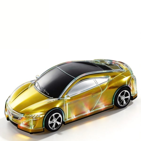 WS-280 Car Model Bluetooth Speaker with LED Screen FM Radio Retro Design Collectible