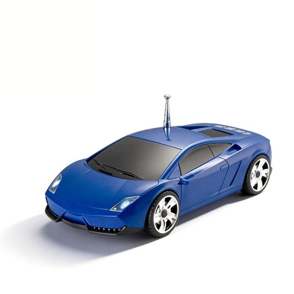 WS-800 Car Model Bluetooth Speaker with LED Screen FM Radio Retro Design Collectible